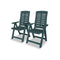3 Piece Bistro Set Plastic Green