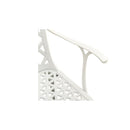 3 Piece Bistro Set White Cast Aluminium