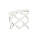 3 Piece Bistro Set White Cast Aluminium