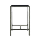 3 Piece Garden Bar Set Grey Poly Rattan