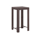 3 Piece Garden Bar Set Poly Rattan Brown With Cushions