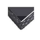 3 Piece Garden Black Dining Set
