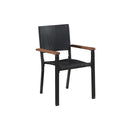 3 Piece Garden Black Dining Set