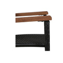 3 Piece Garden Black Dining Set