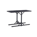 3 Piece Garden Black Dining Set
