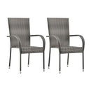 3 Piece Grey Garden Dining Set