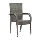 3 Piece Grey Garden Dining Set