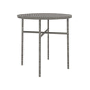3 Piece Garden Dining Set Poly Rattan Anthracite