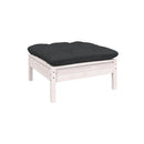 3 Piece Garden Lounge Set Anthracite Cushions Pinewood