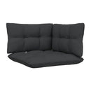 3 Piece Garden Lounge Set Cushions Pinewood With Anthracite