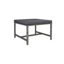 3 Piece Garden Lounge Set Grey With Cushions Poly Rattan
