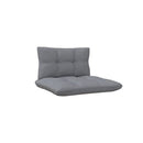 3 Piece Garden Lounge Set Pinewood With Grey Cushions