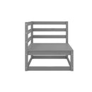 3 Piece Garden Lounge Set Solid Pinewood Grey