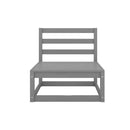 3 Piece Garden Lounge Set Solid Pinewood Grey