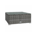 3 Piece Garden Lounge Set With Cushions Grey Poly Rattan