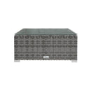 3 Piece Garden Lounge Set With Cushions Grey Poly Rattan