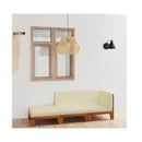 3 Piece Solid Acacia Wood Garden Lounge Set With Cushions