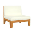 Solid Acacia Wood 3 Piece Garden Lounge Set With Cushions