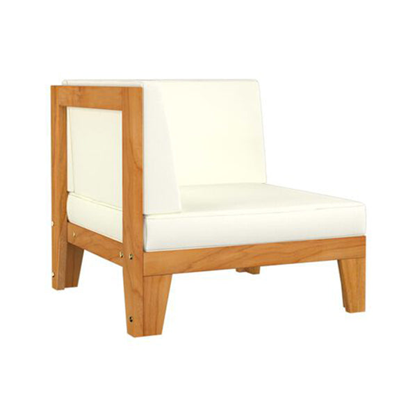 3 Piece Solid Acacia Wood Garden Lounge Set With Cushions