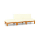 Solid Acacia Wood 3 Piece Garden Lounge Set With Cushions