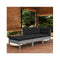 3 Piece Garden Lounge Set With Cushions Solid Pinewood