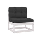 3 Piece Garden Lounge Set With Cushions Solid Pinewood