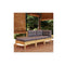 3 Piece Garden Lounge Set With Grey Cushions Solid Wood Pine