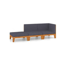 3 Piece Garden Lounge Solid Acacia Wood Set With Cushions