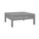 3 Piece Grey Solid Pinewood Garden Lounge Set