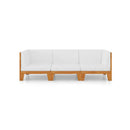 3 Piece Lounge Garden Set Solid Acacia Wood With Cushions