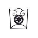 3 Piece Mosaic Bistro Set Ceramic Tile Black And White