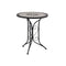 3 Piece Mosaic Bistro Set Ceramic Tile Grey