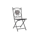 3 Piece Mosaic Bistro Set Ceramic Tile Grey