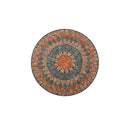 3 Piece Mosaic Bistro Set Ceramic Tile Orange And Grey