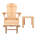 3 Piece Outdoor Beach Chair And Table Set