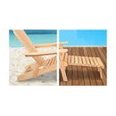 3 Piece Outdoor Beach Chair And Table Set