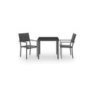 3 Piece Stylish Outdoor Dining Set Steel