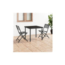3 Piece Outdoor Dining Set Steel
