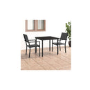 3 Piece Stylish Outdoor Dining Set Steel