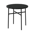 3 Piece Poly Rattan Black Garden Dining Set