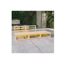3 Piece Set Garden Lounge Solid Pinewood