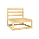 3 Piece Set Garden Lounge Solid Pinewood