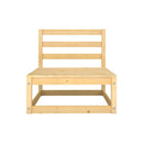 3 Piece Set Garden Lounge Solid Pinewood