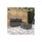 3 Piece Set Garden Lounge With Cushions Poly Rattan Grey