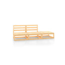 3 Piece Set Solid Pinewood Garden Lounge