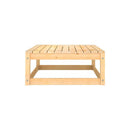 3 Piece Set Solid Pinewood Garden Lounge