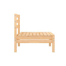 3 Piece Solid Pinewood Garden Lounge Set