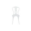 3 Piece White Bistro Set Cast Aluminium