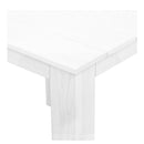 3 Piece White Outdoor Adirondack Lounge Beach Chair Set
