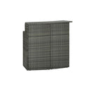 3 Piece With Cushions Garden Bar Set Grey